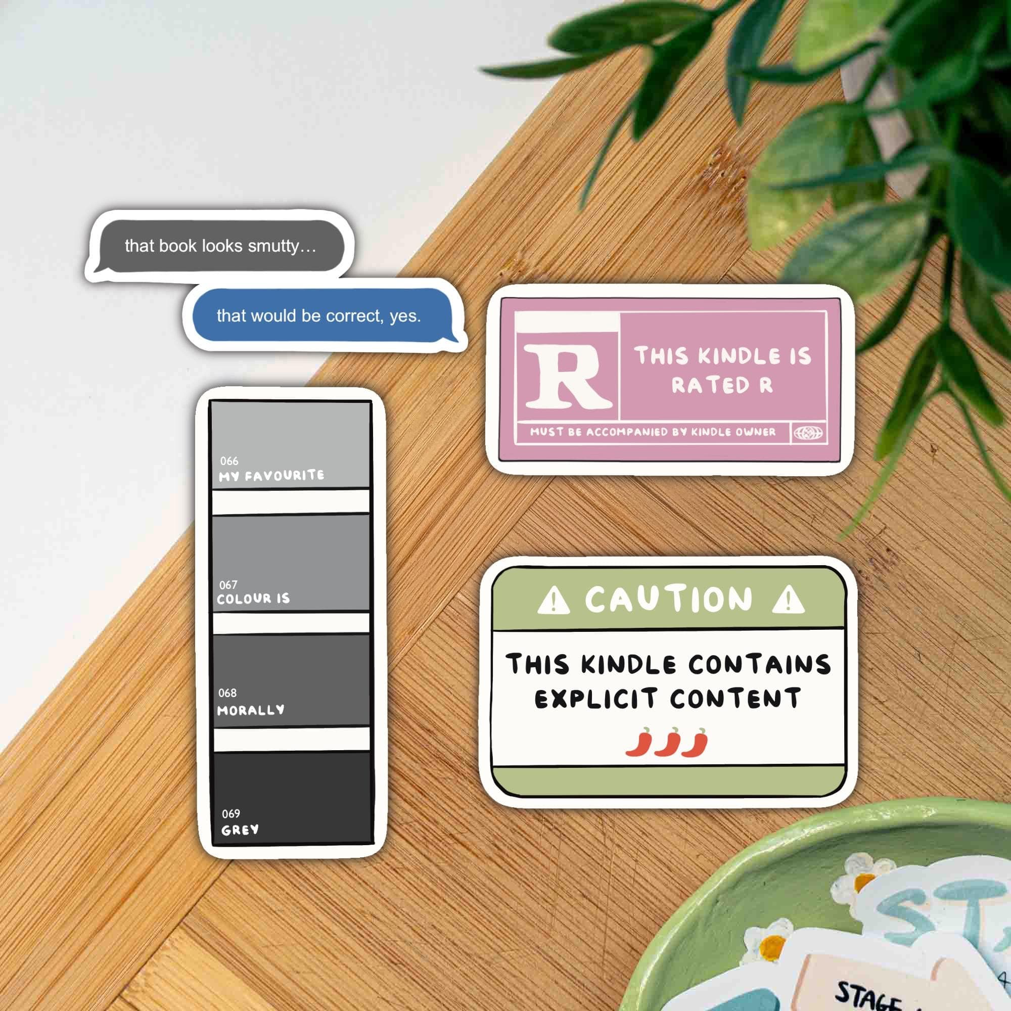 Spicy Romance Book Stickers